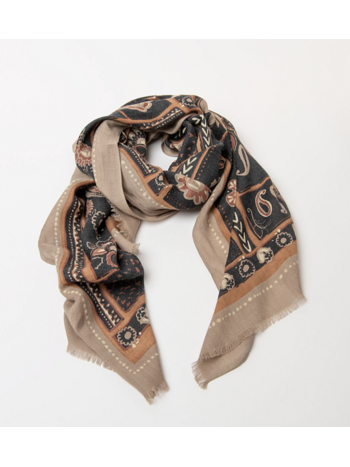 Surkana Surkana - 36FUWO221 Printed Scarf FW26