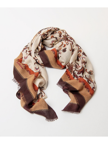 Surkana Surkana - 36PACI221 Printed Scarf FW26