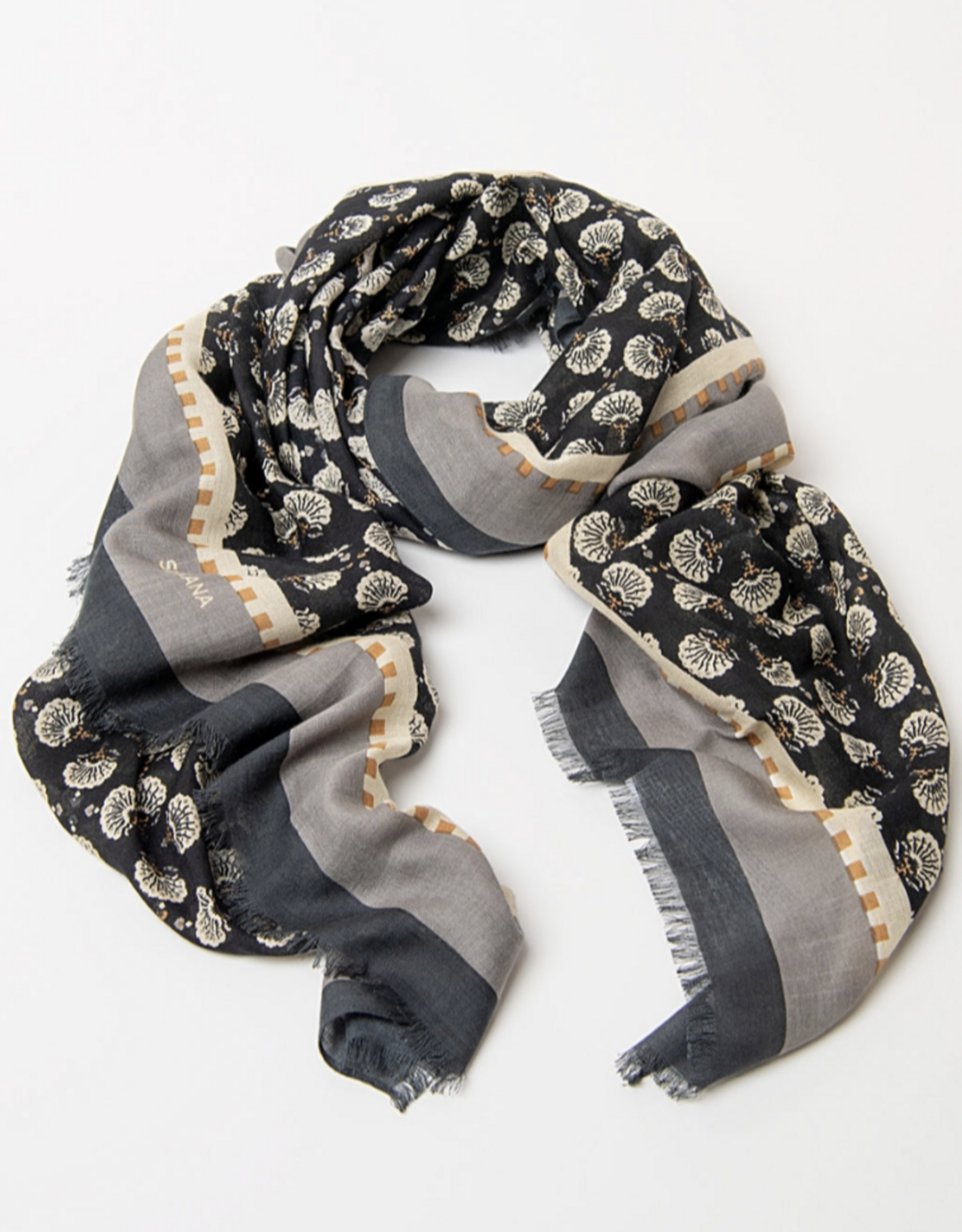 Surkana Surkana - 36PANI223 Printed Scarf FW26