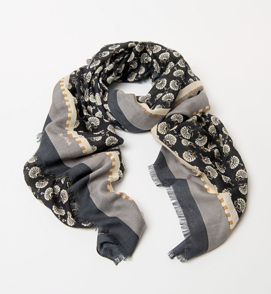 Surkana 36PANI223 Printed Scarf FW26