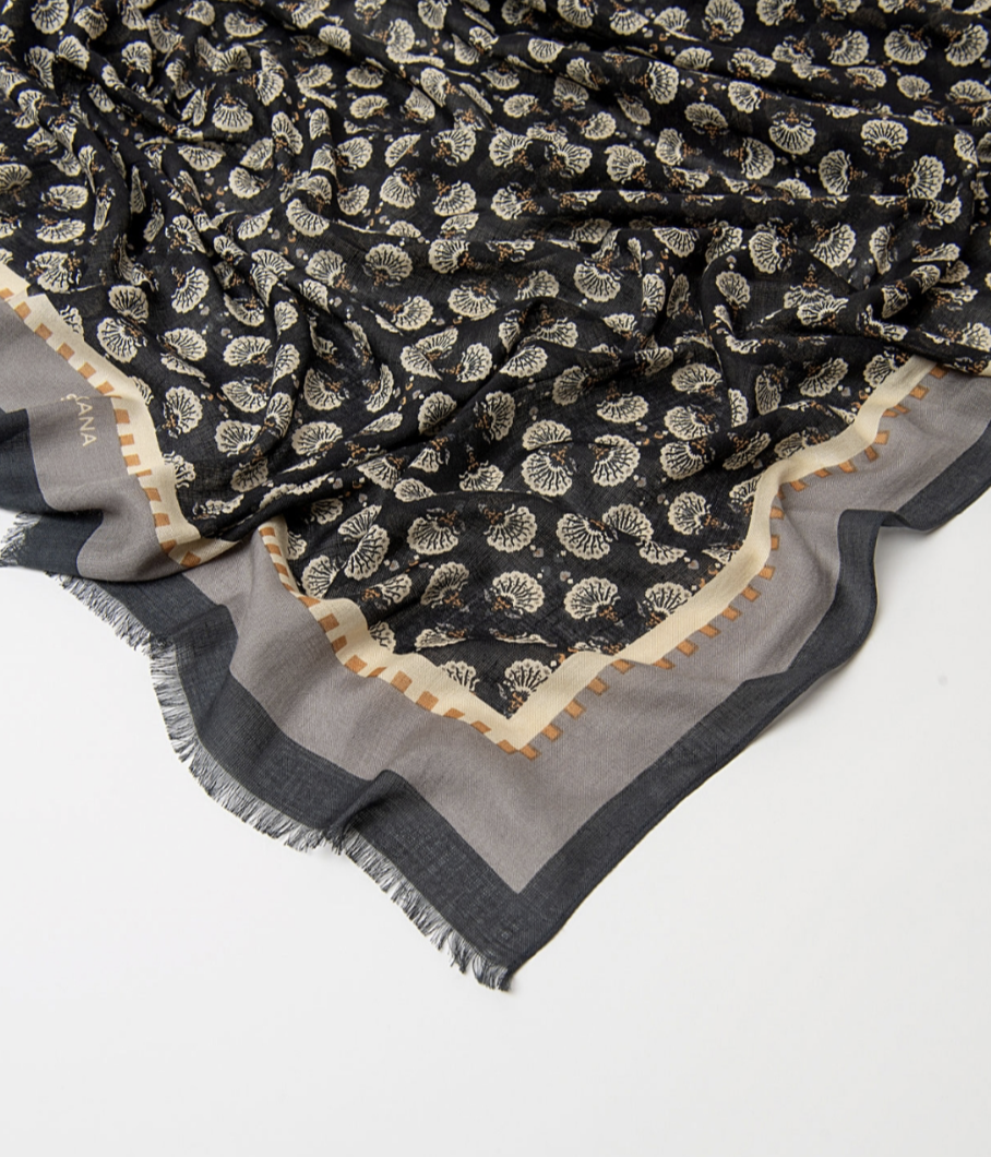 Surkana 36PANI223 Printed Scarf FW26