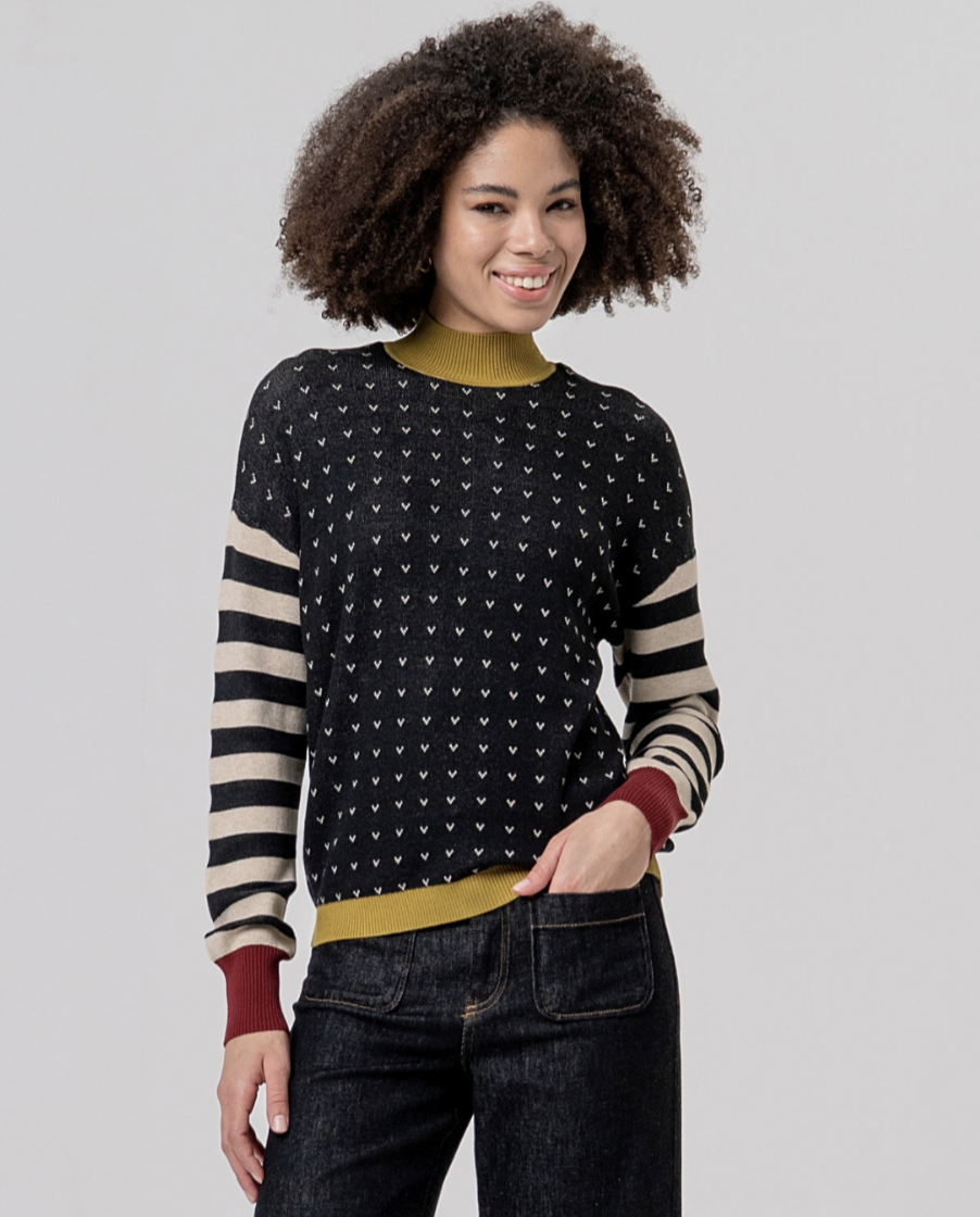 Surkana 556FUNN232 Funky Mockneck Sweater