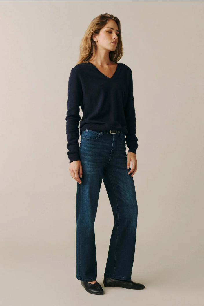 Warp + Weft Vancouver Mid-rise Straight Denim