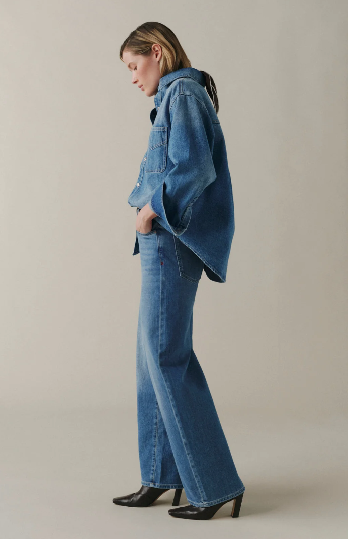 Warp + Weft Denim Jambe Large Nce