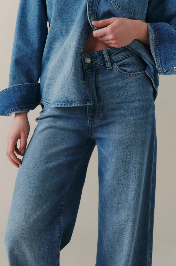 Warp + Weft Denim Jambe Large Nce