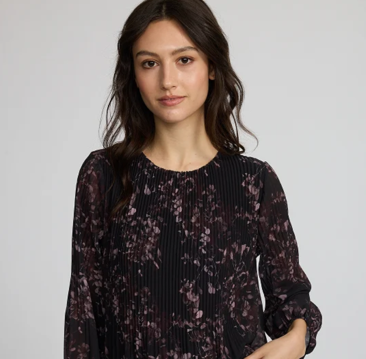 Pistache R2081 Georgette Plisse Dress
