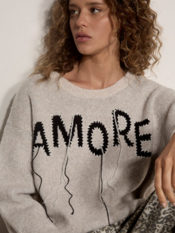 Apricot Thread ''Amore'' Boucle Jumper