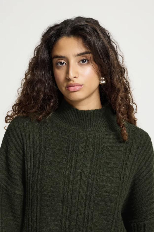 ICHI Ihmylle Mockneck Sweater