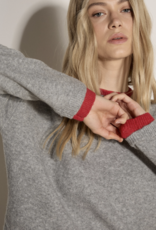 Apricot Apricot - Contrast Colour Layered sweater