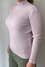 Pistache Pistache - B2468 Ribbed Knit Turtle Neck