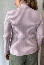 Pistache Pistache - B2468 Ribbed Knit Turtle Neck