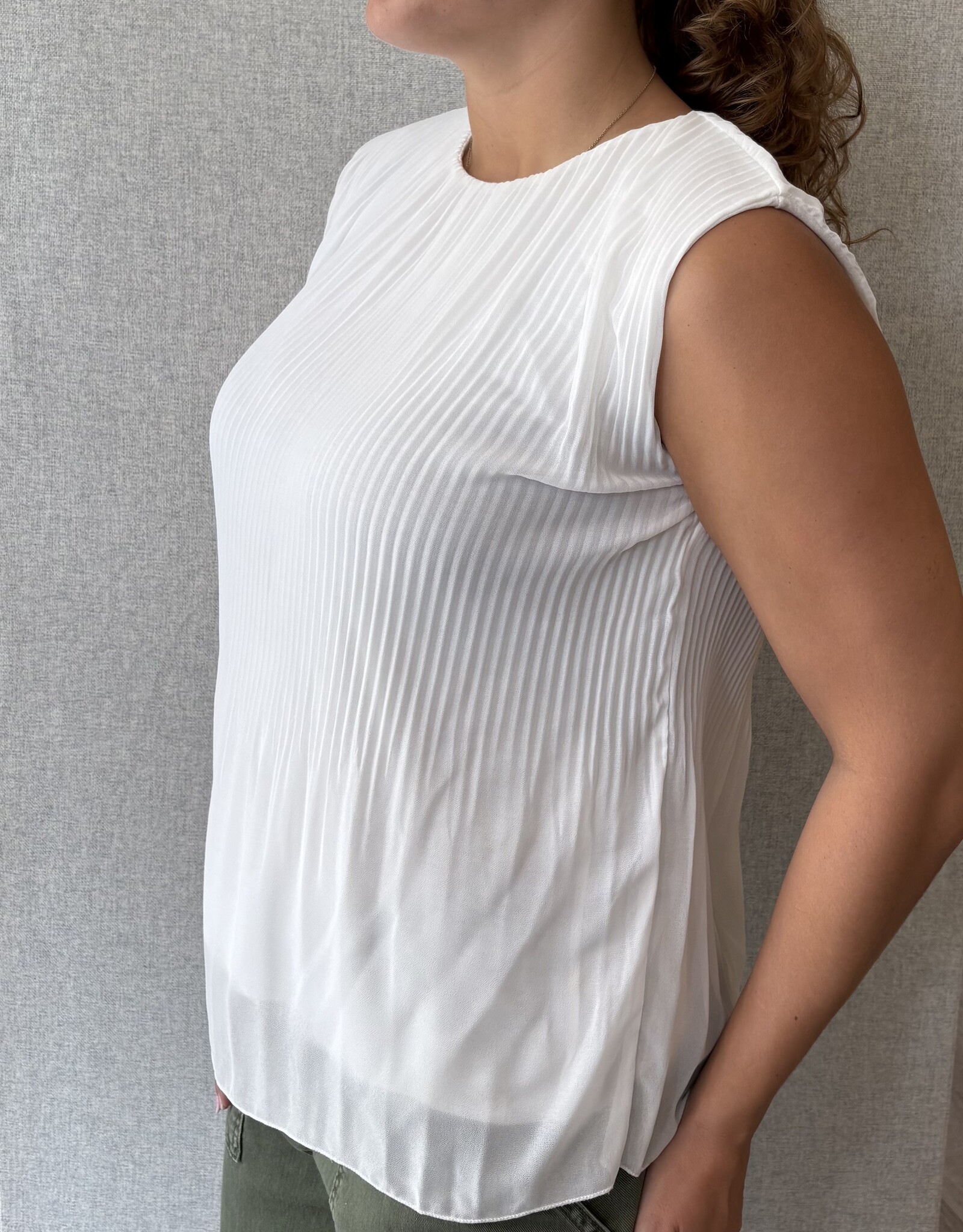 Pistache Pistache - R0391 Georgette Plisse Blouse
