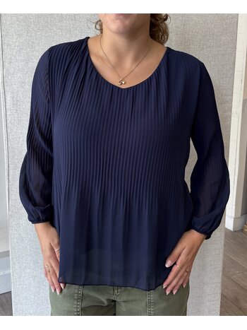 Pistache Pistache - Chemise à Col-V Georgette R0389