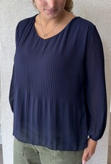 Pistache Pistache - R0389 Georgette V-Neck Blouse