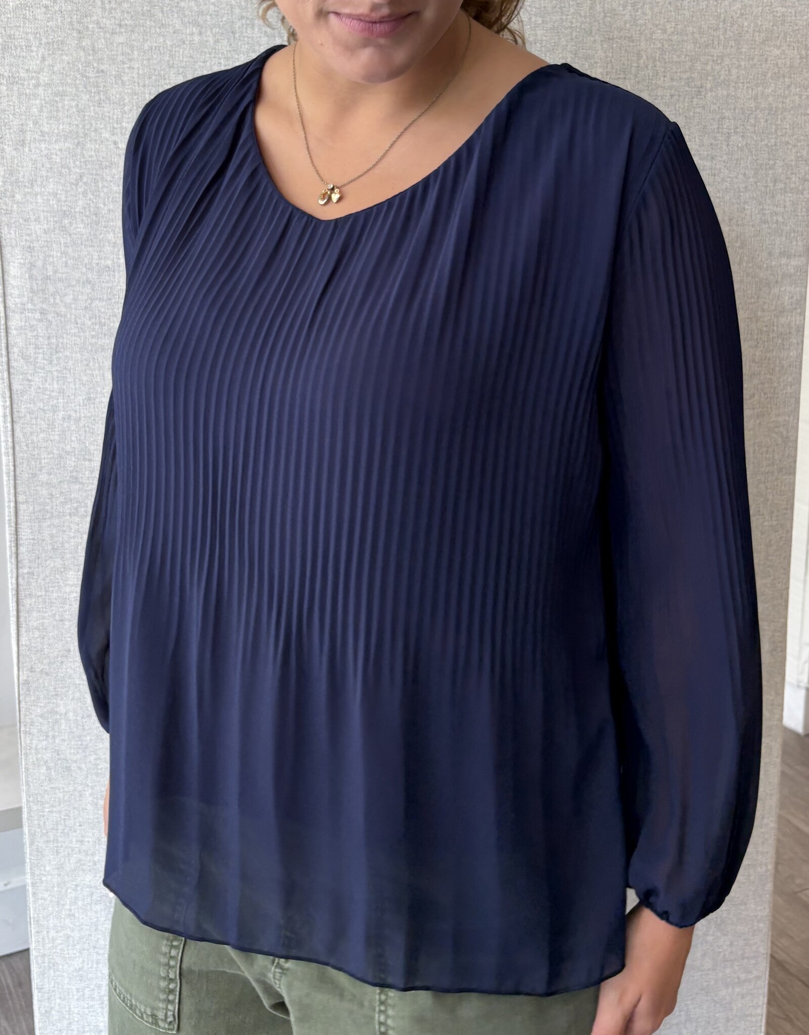Pistache Pistache - Chemise à Col-V Georgette R0389