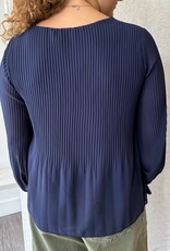 Pistache Pistache - R0389 Georgette V-Neck Blouse