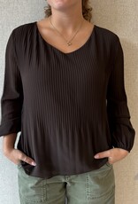 Pistache Pistache - R0389 Georgette V-Neck Blouse