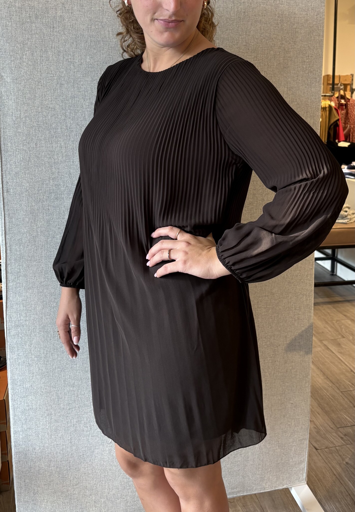 Pistache R2081 Robe en Georgette