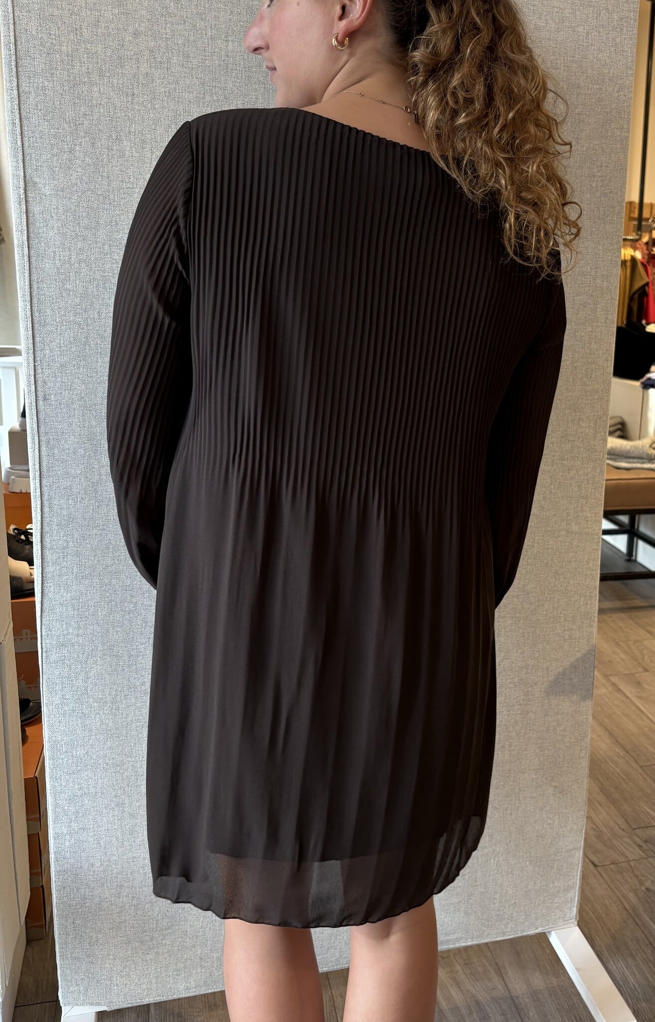 Pistache R2081 Robe en Georgette