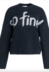 Yaya Yaya- knitted sweater with artwork 01000636