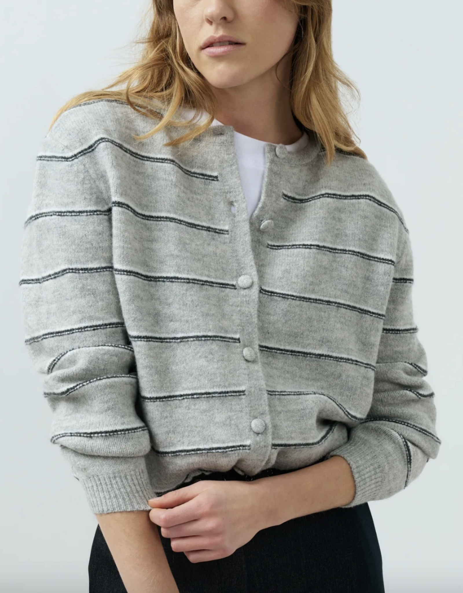 Yaya Yaya- Knitted striped cardigan 01010168