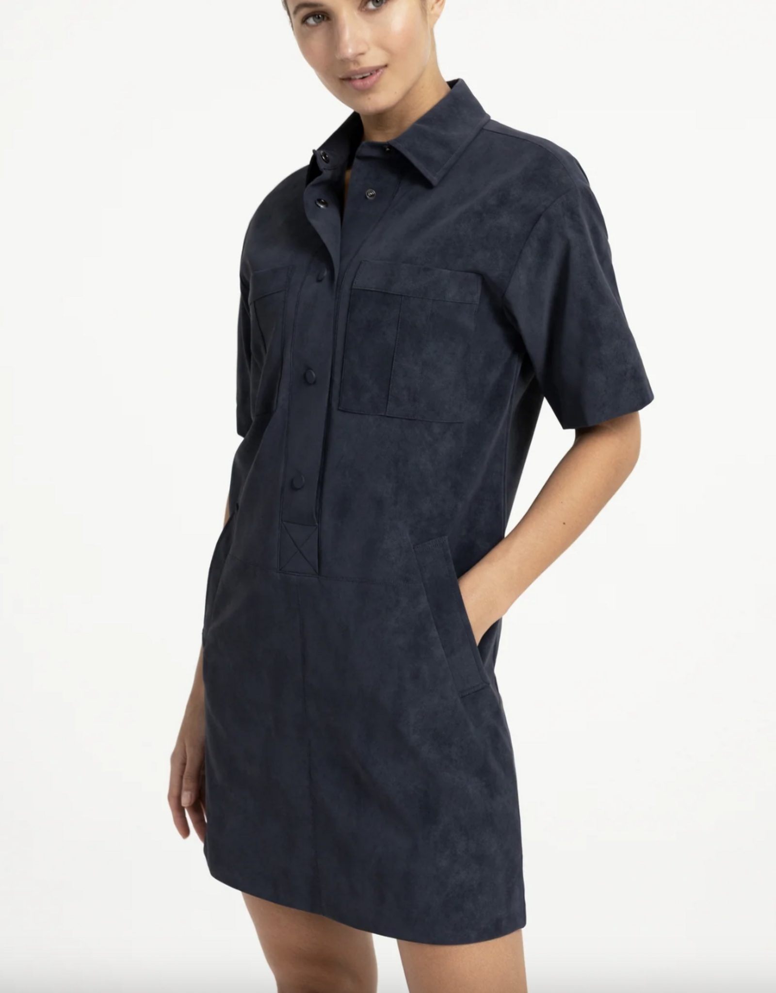 Yaya Yaya- Suedine dress 01609225