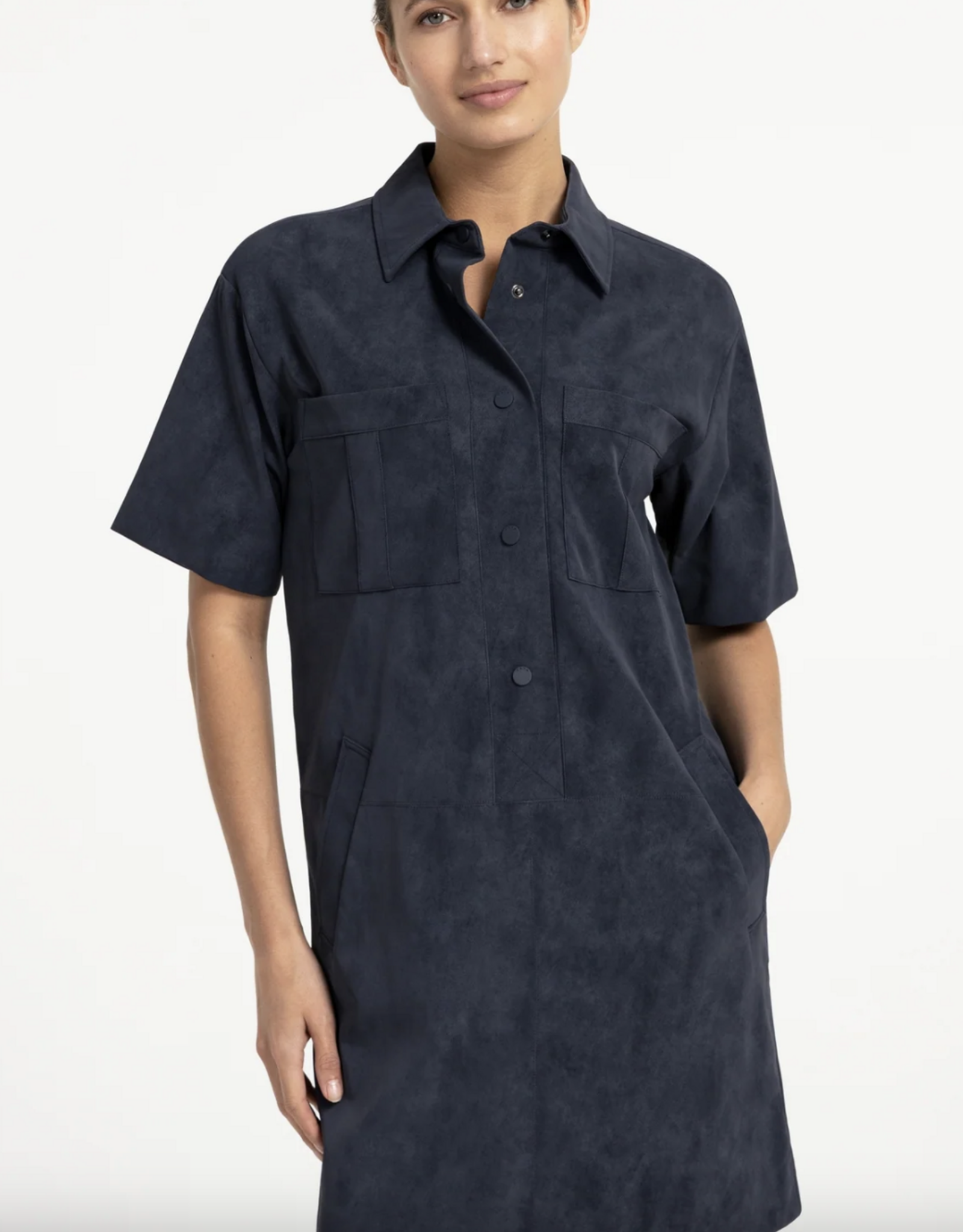 Yaya Yaya- Suedine dress 01609225