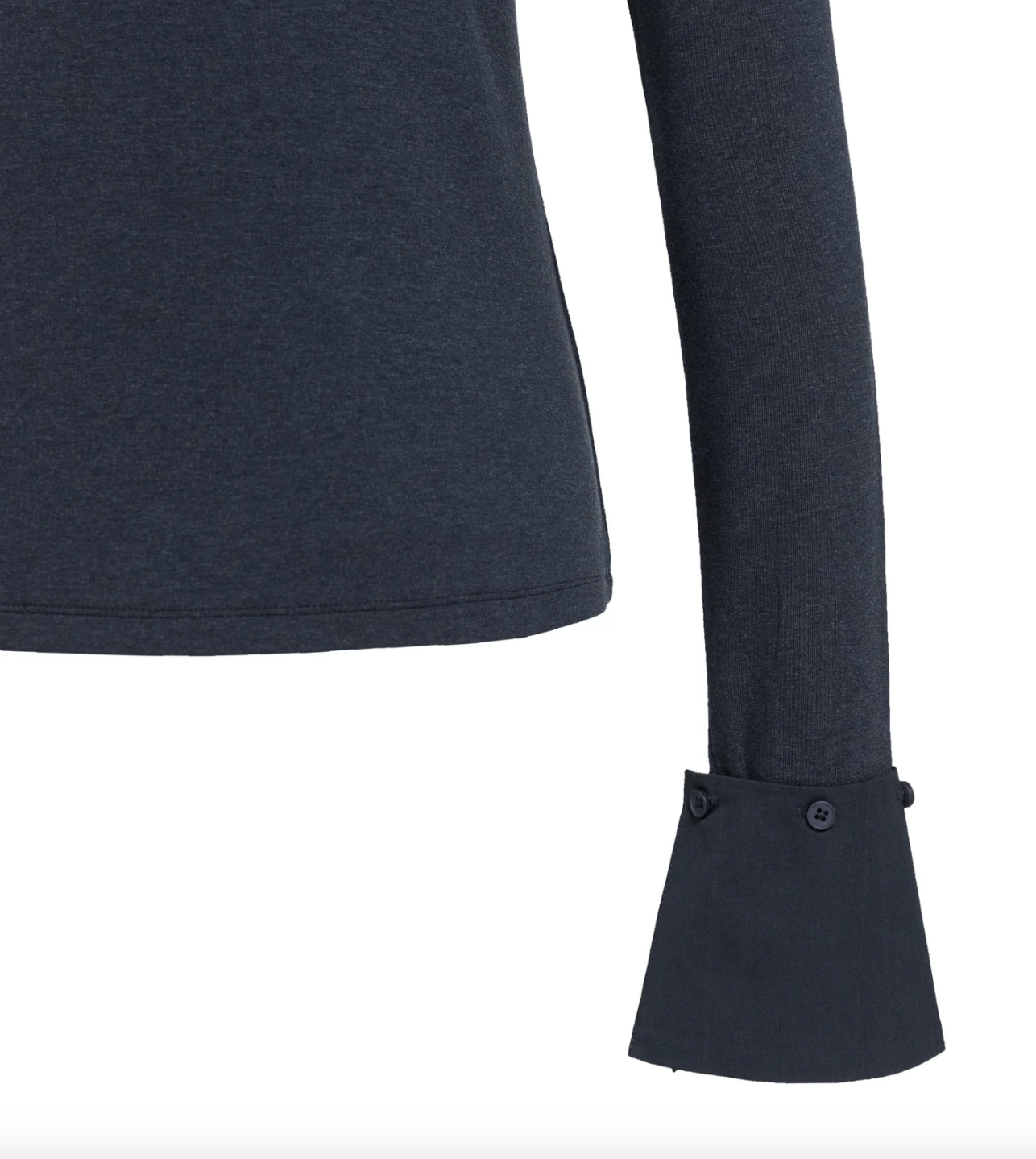 Yaya Jersey top with removable cuffs 01709418