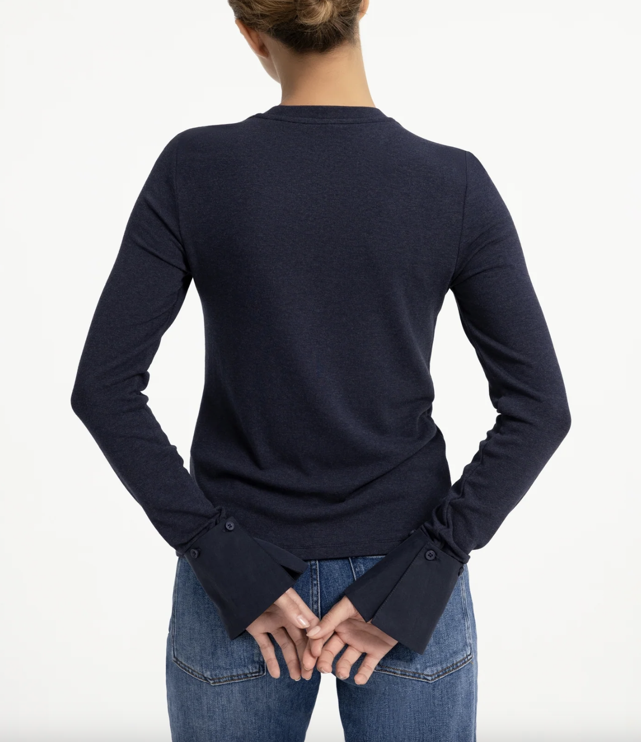 Yaya Jersey top with removable cuffs 01709418
