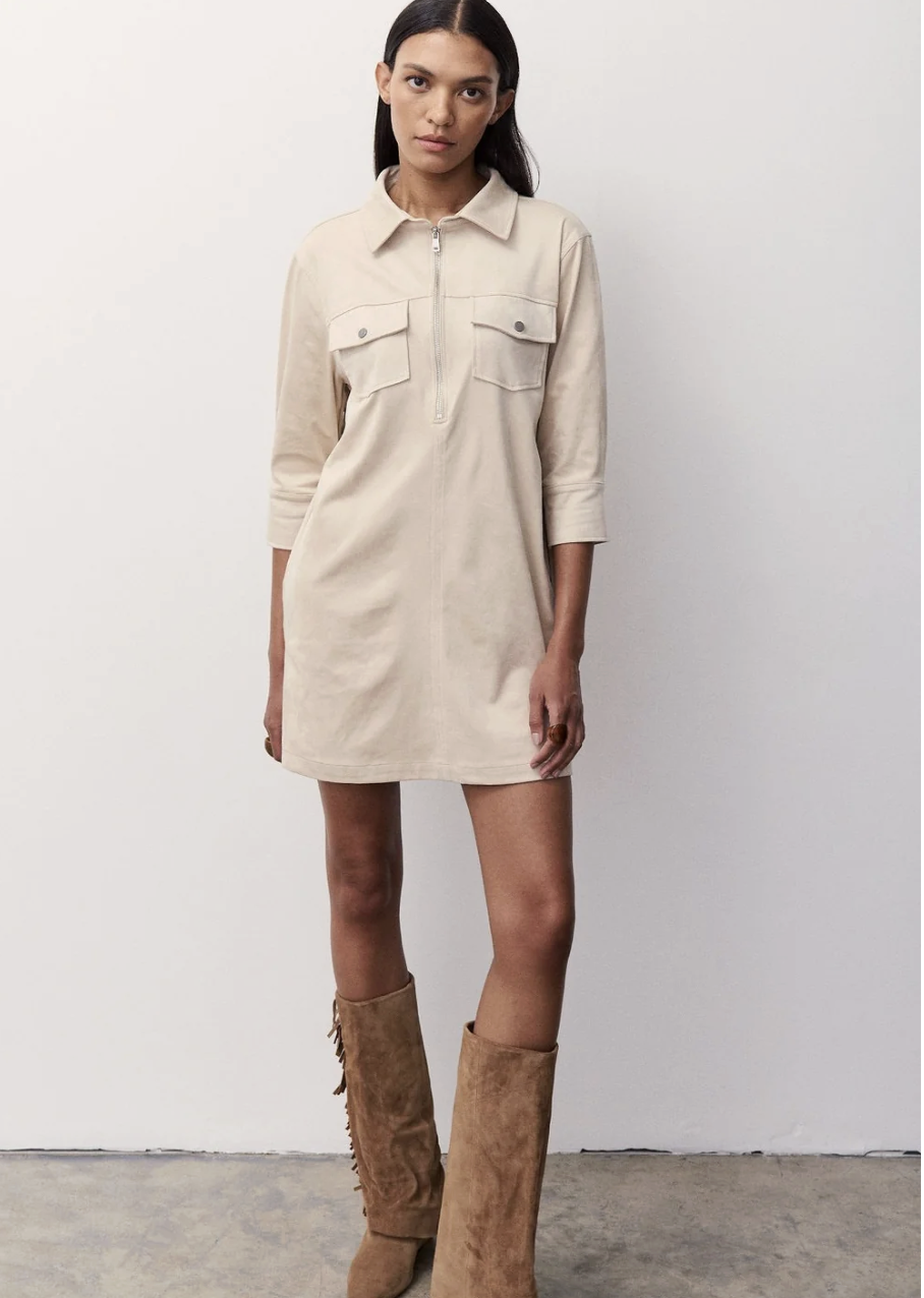 Melissa Nepton Kathlyn Suedine dress
