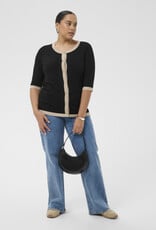 Kaffe Curve Kaffe Curve- KClizzy contrast cardigan
