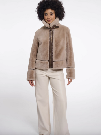 Rino & Pelle "Lambra" Short vegan fur jacket