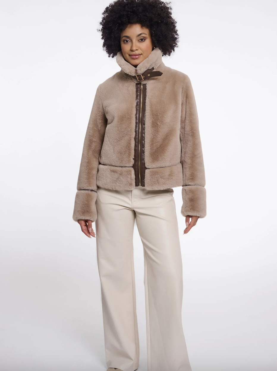 Rino & Pelle Manteau en fourrure vegane "Lambra"