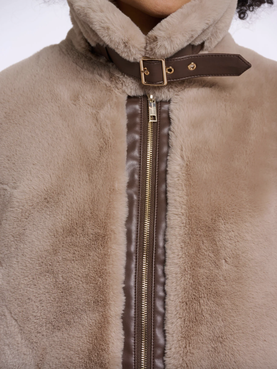 Rino & Pelle Manteau en fourrure vegane "Lambra"