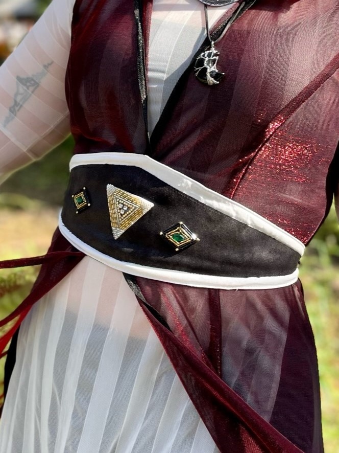 Magick Belt: Beaded Pyramid