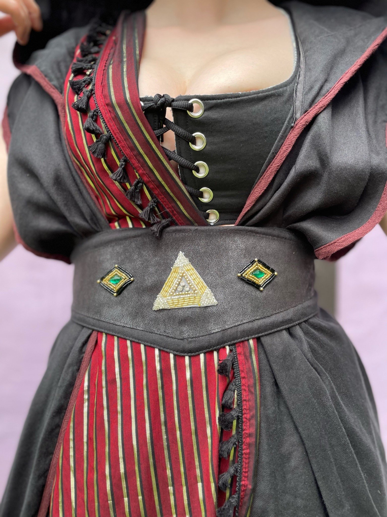 Magick Belt: Beaded Pyramid