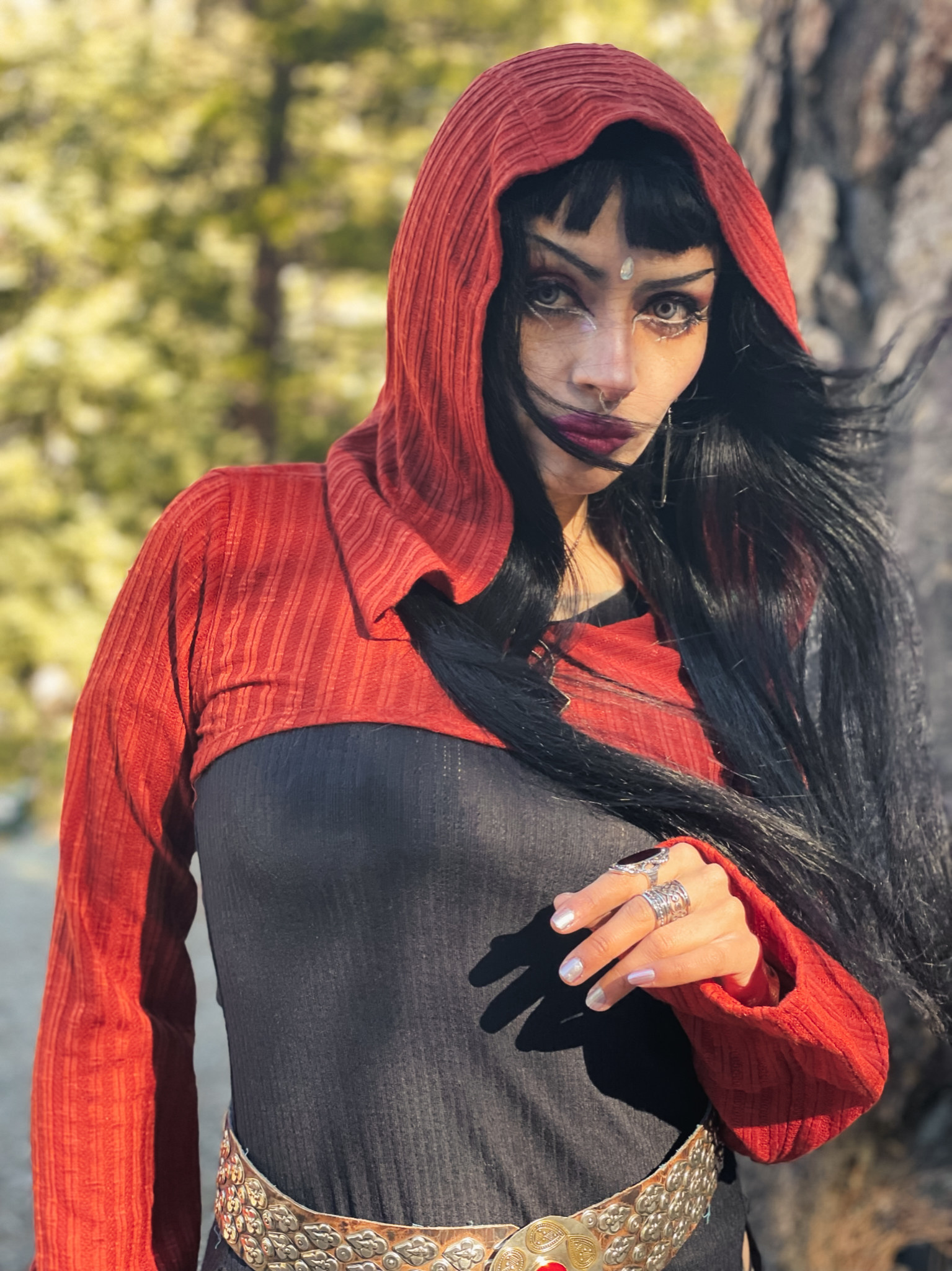 Hooded Shrug Rib Knit