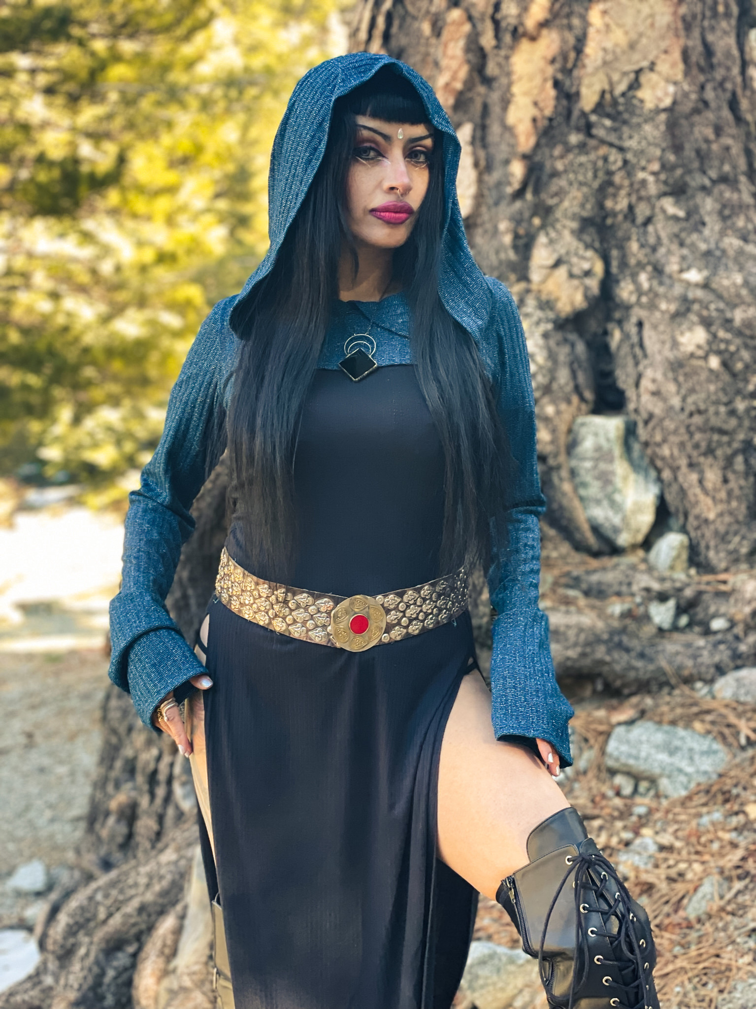 Hooded Shrug : Sparkle Knit