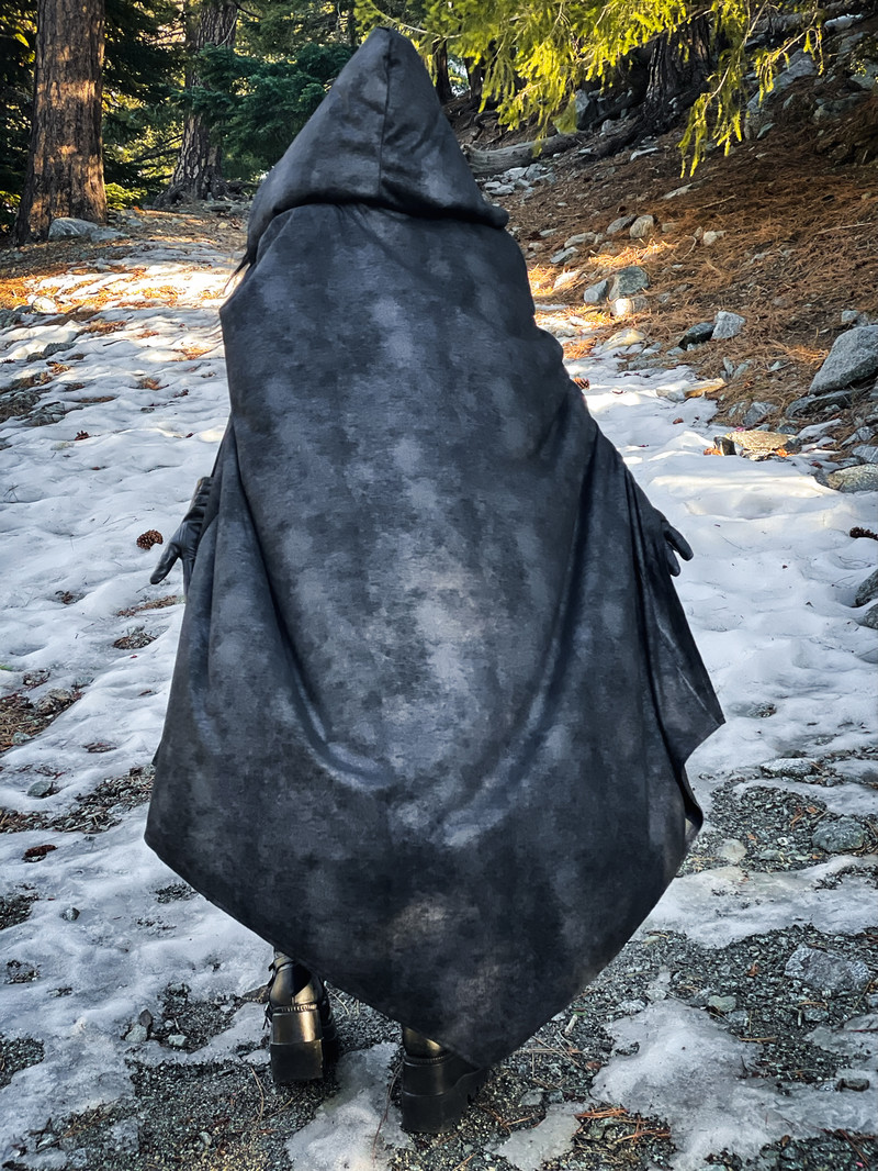 Convertible Cape: Faux Suede