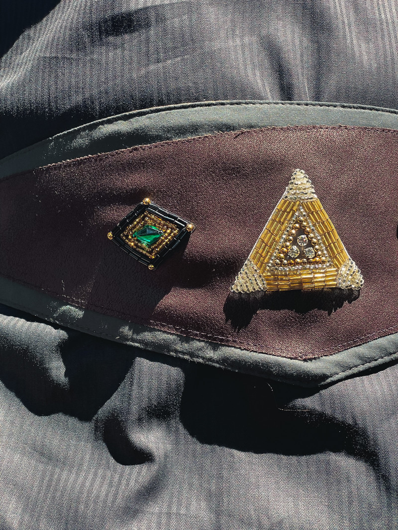 Magick Belt: Beaded Pyramid