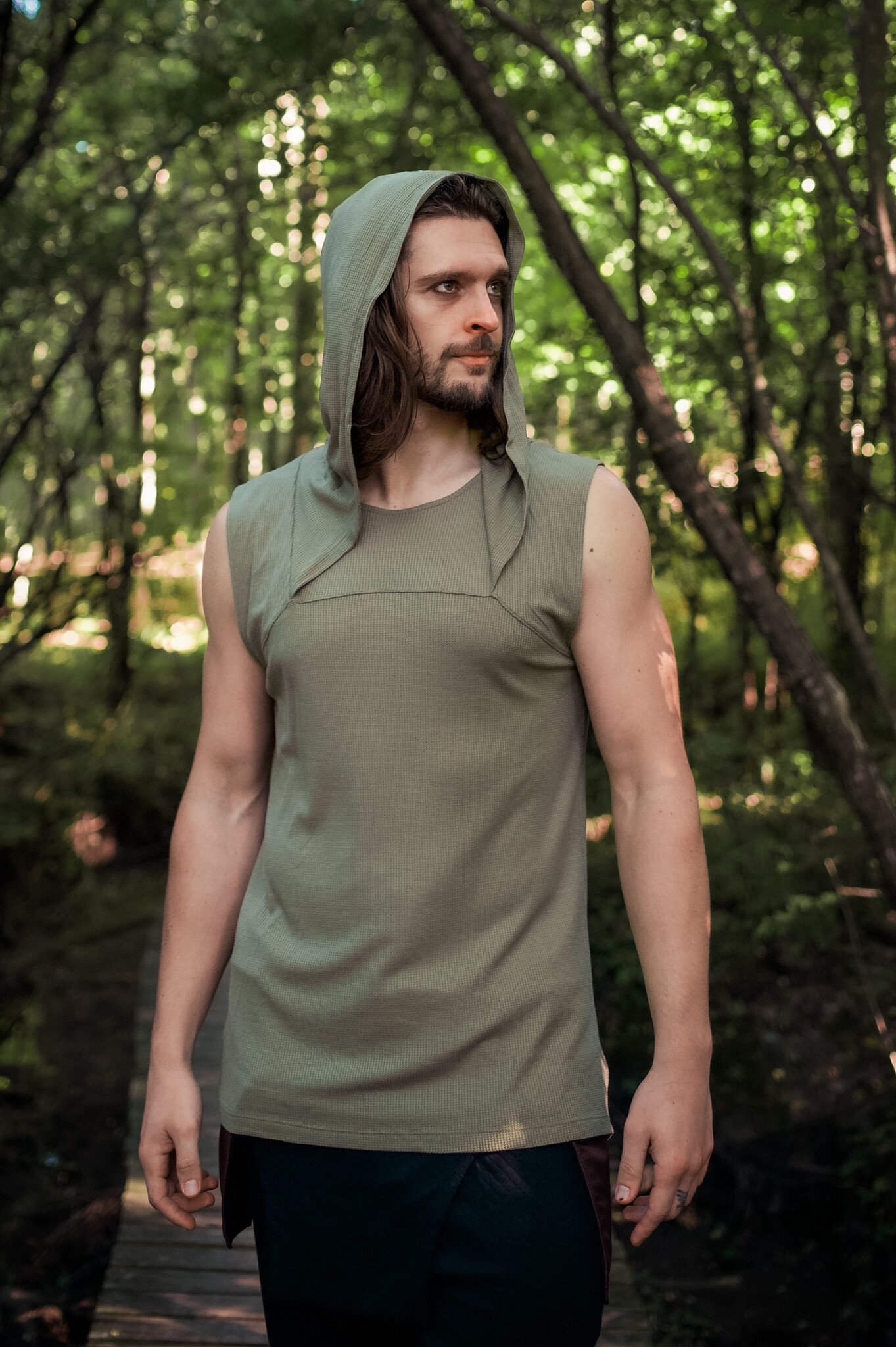 Thermal Tunic Hoodie: Sleeveless