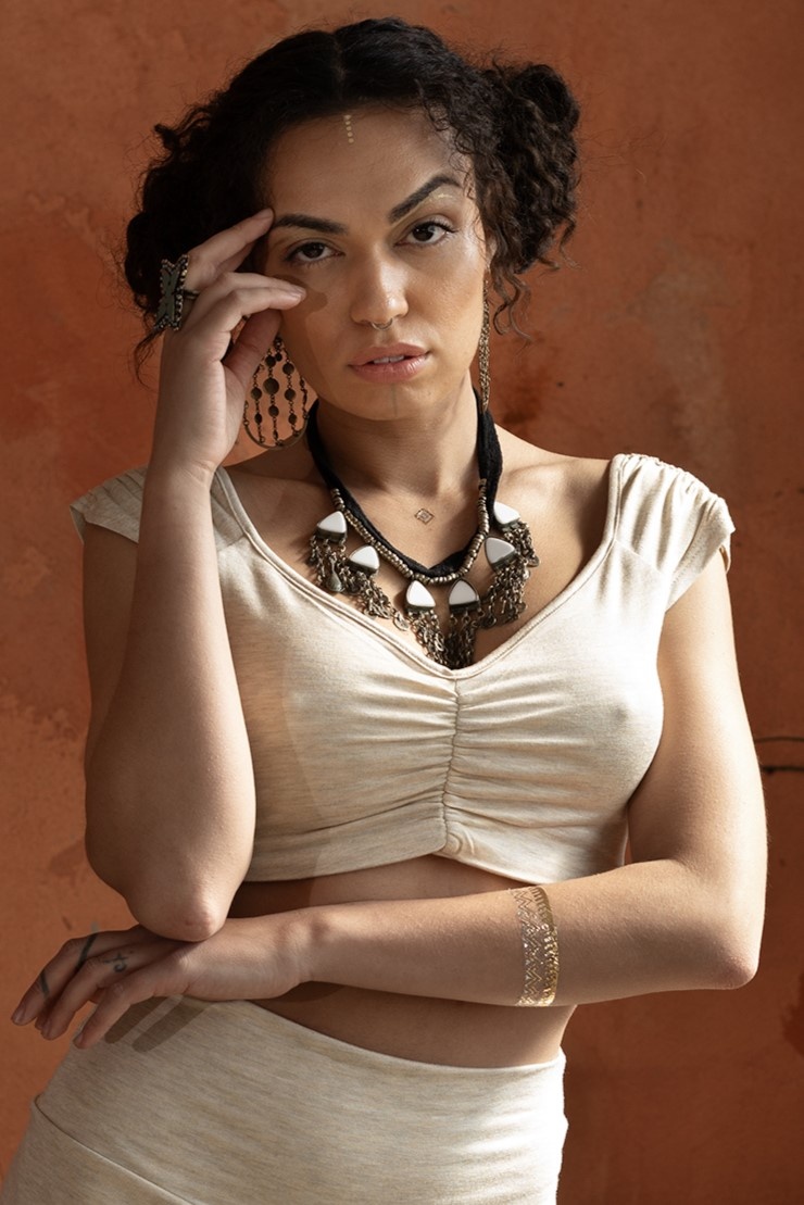 Pyramid Crop Top : Knit