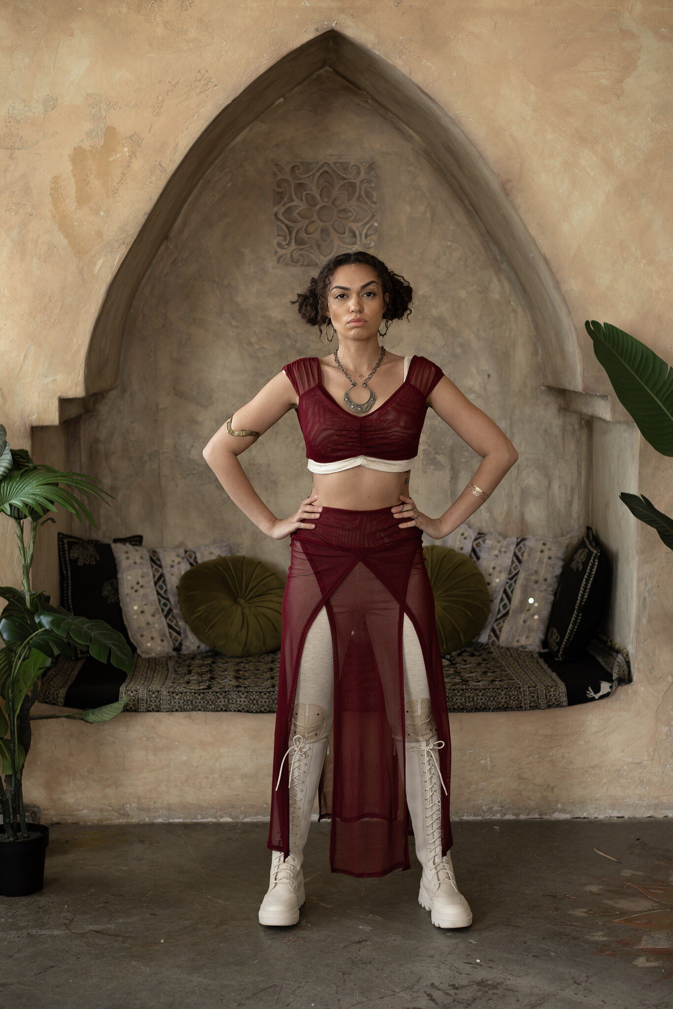 Four Panel Skirt : Mesh