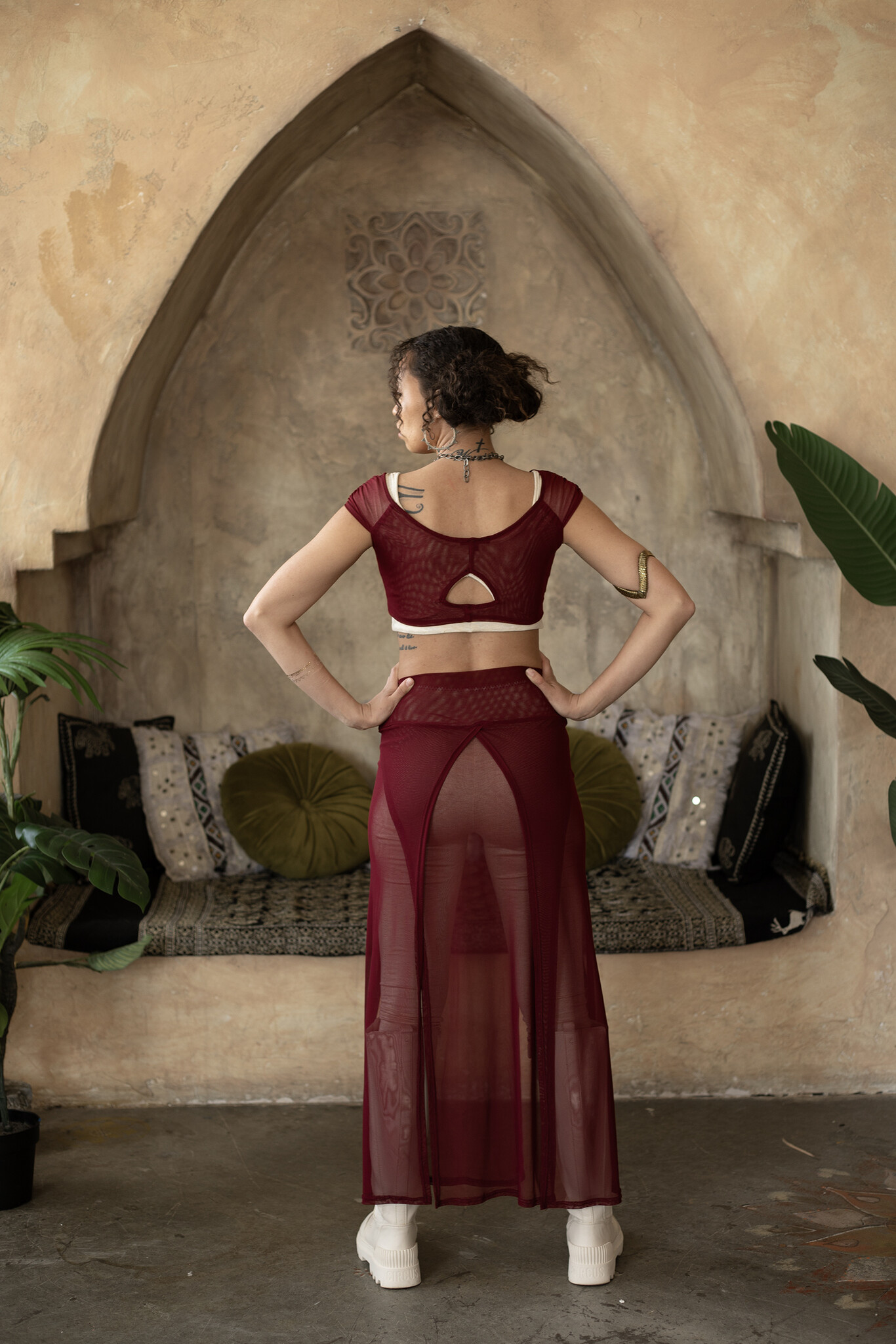 Four Panel Skirt : Mesh