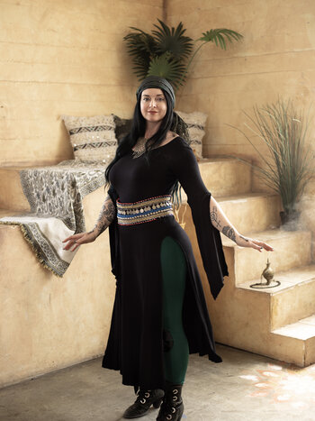 Panel Dress:  Long Sleeve