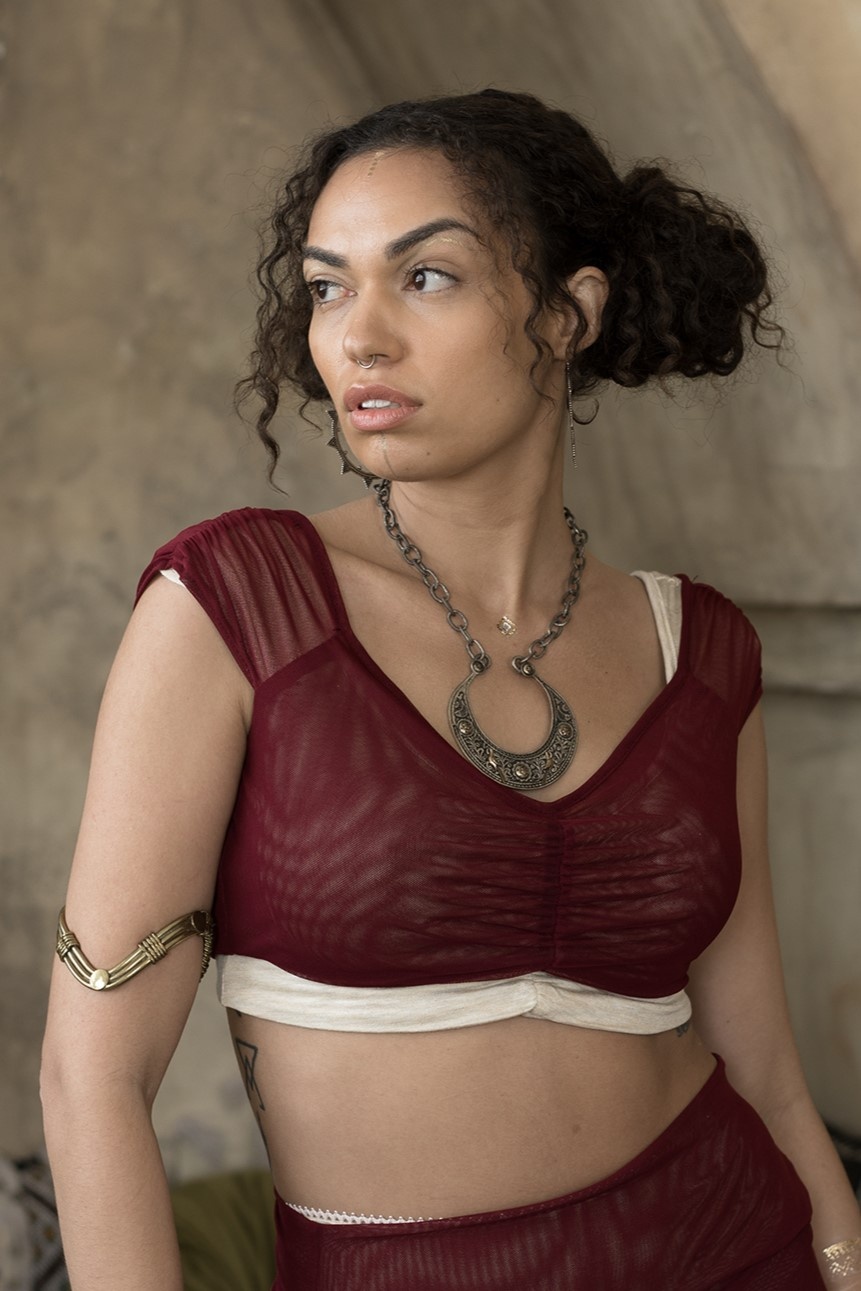 Pyramid Crop Top : Mesh