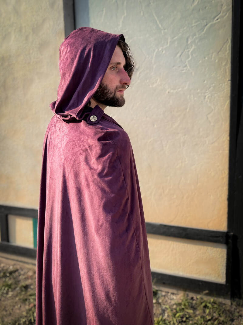 Convertible Cape: Textured UltraSuede Burgundy