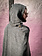 Convertible Cape: Knit Grey Stone