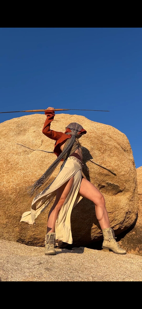 Hooded Shrug: Sweater Knit Rust - Opal Moon Designs