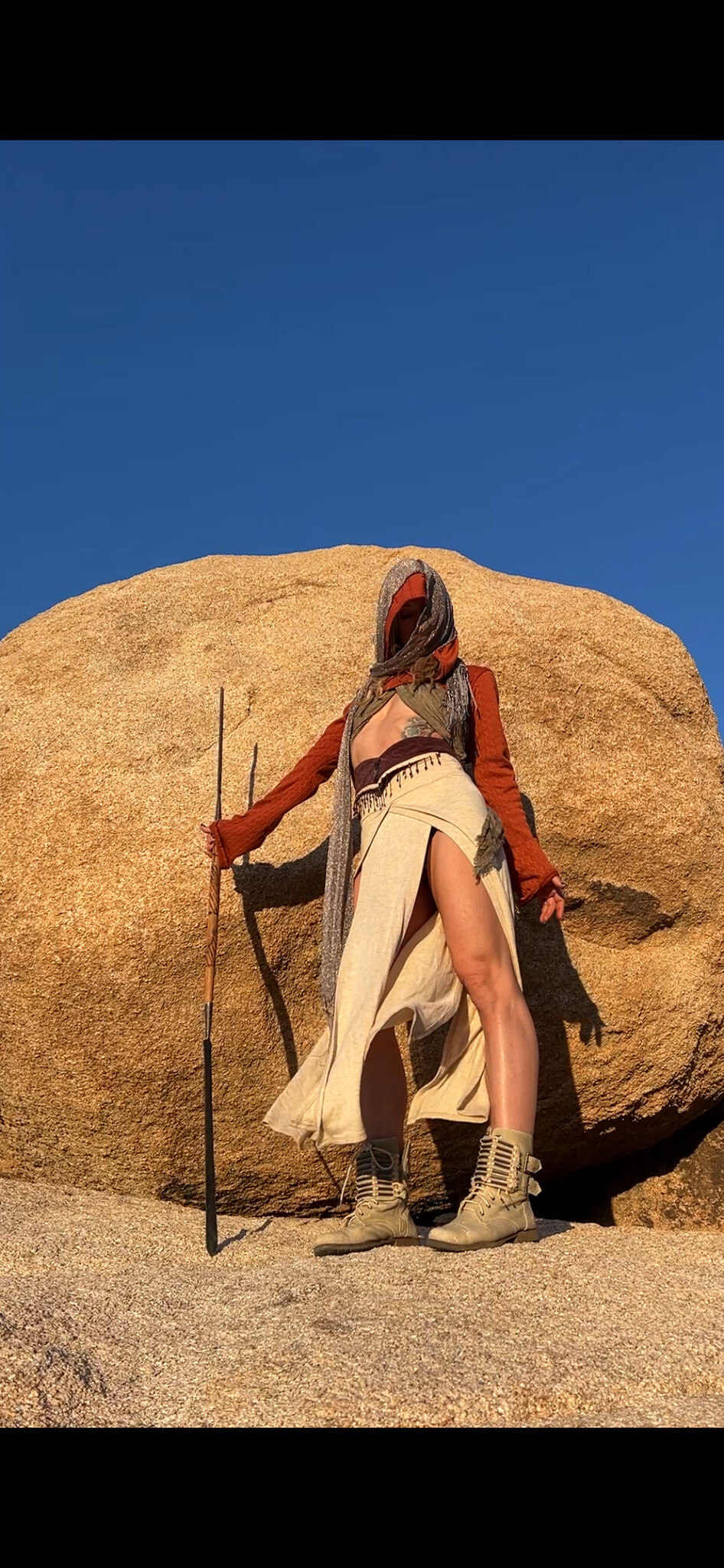 Hooded Shrug: Sweater Knit Rust